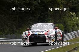 Nick Heidfeld, Alex Buncombe, Lucas Ordonez, Florian Strauss #80 Nissan GT Academy Team RJN Nissan GT-R Nismo GT3 19.06.2014. ADAC Zurich 24 Hours, Nurburgring, Germany