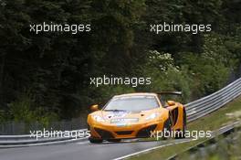 Kevin Estre, Rudi Adams, Peter Kox, Sascha Bert #66 Dörr Motorsport McLaren MP4-12C 19.06.2014. ADAC Zurich 24 Hours, Nurburgring, Germany