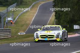 #15 HTP Motorsport Mercedes-Benz SLS AMG GT3: Harold Primat, Maximilian Götz  20.06.2014. ADAC Zurich 24 Hours, Nurburgring, Germany