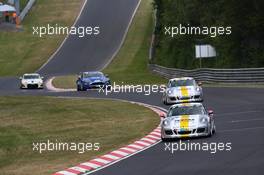 #159 Black Falcon Porsche Carrera: Alexander Kolb, Julius Kolb, Vincent Kolb, Helmut Weber  20.06.2014. ADAC Zurich 24 Hours, Nurburgring, Germany