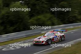 Peter Schmidt, Christian Bracke, Heinz Schmersal, Horst Felbermayr Jr. #31 Car Collection Motorsport Mercedes-Benz SLS AMG GT3 19.06.2014. ADAC Zurich 24 Hours, Nurburgring, Germany