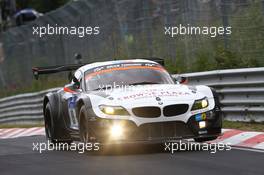 #19 Schubert Motorsport BMW Z4 GT3: Dirk Werner, Dirk Müller, Lucas Luhr, Alexander Sims  20.06.2014. ADAC Zurich 24 Hours, Nurburgring, Germany