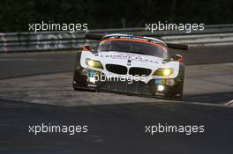 #19 Schubert Motorsport BMW Z4 GT3: Dirk Werner, Dirk Müller, Lucas Luhr, Alexander Sims  20.06.2014. ADAC Zurich 24 Hours, Nurburgring, Germany