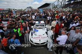 #20 Schubert Motorsport BMW Z4 GT3: Jens Klingmann, Dominik Baumann, Claudia Hürtgen, Martin Tomcyk  21.06.2014. ADAC Zurich 24 Hours, Nurburgring, Germany