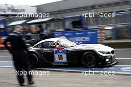 Dirk Werner(GER), Dirk Müller(GER), Lucas Luhr(GER), Alexander Sims (GBR) #19 Schubert Motorsport BMW Z4 GT3 21.06.2014. ADAC Zurich 24 Hours, Warmup, Nurburgring, Germany