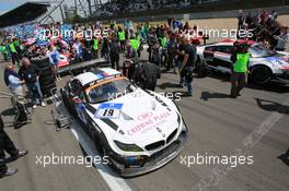 #19 Schubert Motorsport BMW Z4 GT3: Dirk Werner, Dirk Müller, Lucas Luhr, Alexander Sims  21.06.2014. ADAC Zurich 24 Hours, Nurburgring, Germany