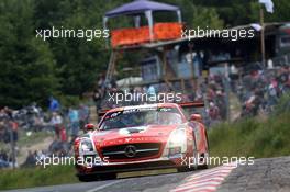 #1 Black Falcon Mercedes-Benz SLS AMG GT3: Lance David Arnold, Jeroen Bleekemolen, Andreas Simonsen, Christian Menzel  22.06.2014. ADAC Zurich 24 Hours, Nurburgring, Germany