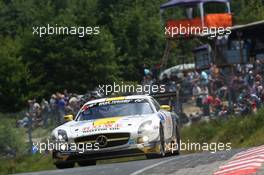 #23 Rowe Racing Mercedes-Benz SLS AMG GT3: Nico Bastian, Jan Seyffarth  22.06.2014. ADAC Zurich 24 Hours, Nurburgring, Germany