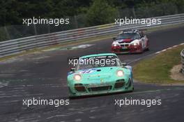 #44 Falken Motorsports Porsche 997 GT3 R: Peter Dumbreck, Wolf Henzler, Alexandre Imperatori  22.06.2014. ADAC Zurich 24 Hours, Nurburgring, Germany