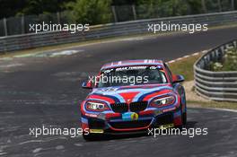 #235 BMW Motorsport BMW M235i Racing: Marcus Schurig, Alex Hofmann, Jethro Bovingdon, Alexander Mies  22.06.2014. ADAC Zurich 24 Hours, Nurburgring, Germany