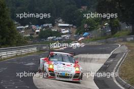 #12 Manthey-Racing Porsche 997 GT3 R: Otto Klohs, Sebastian Asch, Harald Schlotter, Jens Richter  22.06.2014. ADAC Zurich 24 Hours, Nurburgring, Germany