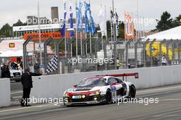 Winner Christopher Haase, Christian Mamerow, René Rast, Markus Winkelhock #4 Phoenix Racing Audi R8 LMS ultra 22.06.2014. ADAC Zurich 24 Hours, Nurburgring, Race, Germany