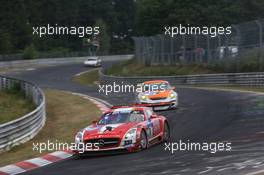 #1 Black Falcon Mercedes-Benz SLS AMG GT3: Lance David Arnold, Jeroen Bleekemolen, Andreas Simonsen, Christian Menzel  22.06.2014. ADAC Zurich 24 Hours, Nurburgring, Germany