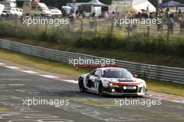 Christopher Haase, Christian Mamerow, René Rast, Markus Winkelhock #4 Phoenix Racing Audi R8 LMS ultra 22.06.2014. ADAC Zurich 24 Hours, Nurburgring, Race, Germany