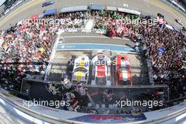 Podium #22 Rowe Racing Mercedes-Benz SLS AMG GT3: Jan Seyffarth, Nico Bastian #4 Phoenix Racing Audi R8 LMS ultra: Christopher Haase, Christian Mamerow, René Rast, Markus Winkelhock #1 Black Falcon Mercedes-Benz SLS AMG GT3: Lance David Arnold, Jeroen Bleekemolen, Andreas Simonsen, Christian Menzel  22.06.2014. ADAC Zurich 24 Hours, Nurburgring, Germany