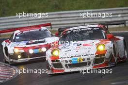 #12 Manthey-Racing Porsche 997 GT3 R: Otto Klohs, Sebastian Asch, Harald Schlotter, Jens Richter  22.06.2014. ADAC Zurich 24 Hours, Nurburgring, Germany