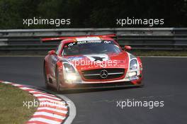 #1 Black Falcon Mercedes-Benz SLS AMG GT3: Lance David Arnold, Jeroen Bleekemolen, Andreas Simonsen, Christian Menzel  22.06.2014. ADAC Zurich 24 Hours, Nurburgring, Germany