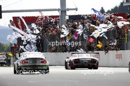 Felix Baumgartner, Marco Werner, Frank Biela, Pierre Kaffer #502 Audi Race Experience Audi R8 LMS ultra 22.06.2014. ADAC Zurich 24 Hours, Nurburgring, Race, Germany