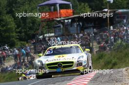 #15 HTP Motorsport Mercedes-Benz SLS AMG GT3: Harold Primat, Maximilian Götz  22.06.2014. ADAC Zurich 24 Hours, Nurburgring, Germany