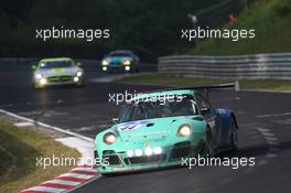 #44 Falken Motorsports Porsche 997 GT3 R: Peter Dumbreck, Wolf Henzler, Alexandre Imperatori  22.06.2014. ADAC Zurich 24 Hours, Nurburgring, Germany