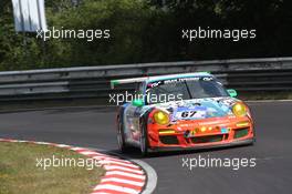 #67 Teichmann Racing Porsche 911 GT3 Cup: Dominik Brinkmann, Felipe Laser  22.06.2014. ADAC Zurich 24 Hours, Nurburgring, Germany