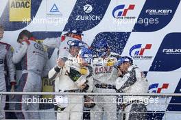 Michael Zehe, Christian Hohenadel, Nico Bastian, Maro Engel #22 Rowe Racing Mercedes-Benz SLS AMG GT3 22.06.2014. ADAC Zurich 24 Hours, Nurburgring, Race, Germany