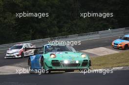 #44 Falken Motorsports Porsche 997 GT3 R: Peter Dumbreck, Wolf Henzler, Alexandre Imperatori  22.06.2014. ADAC Zurich 24 Hours, Nurburgring, Germany