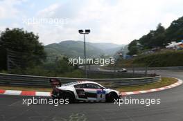 #4 Phoenix Racing Audi R8 LMS ultra: Christopher Haase, Christian Mamerow, René Rast, Markus Winkelhock  22.06.2014. ADAC Zurich 24 Hours, Nurburgring, Germany