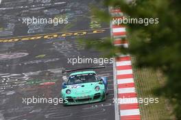 #44 Falken Motorsports Porsche 997 GT3 R: Peter Dumbreck, Wolf Henzler, Alexandre Imperatori  22.06.2014. ADAC Zurich 24 Hours, Nurburgring, Germany