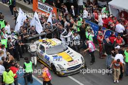 #22 Rowe Racing Mercedes-Benz SLS AMG GT3: Jan Seyffarth, Nico Bastian  22.06.2014. ADAC Zurich 24 Hours, Nurburgring, Germany