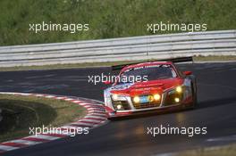 #502 Audi Race Experience Audi R8 LMS ultra: Felix Baumgartner, Marco Werner, Frank Biela, Pierre Kaffer  22.06.2014. ADAC Zurich 24 Hours, Nurburgring, Germany