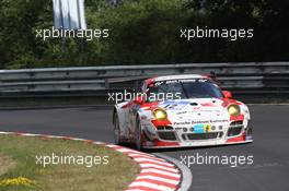 #12 Manthey-Racing Porsche 997 GT3 R: Otto Klohs, Sebastian Asch, Harald Schlotter, Jens Richter  22.06.2014. ADAC Zurich 24 Hours, Nurburgring, Germany