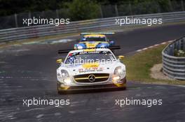 #23 Rowe Racing Mercedes-Benz SLS AMG GT3: Nico Bastian, Jan Seyffarth  22.06.2014. ADAC Zurich 24 Hours, Nurburgring, Germany