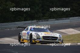 #23 Rowe Racing Mercedes-Benz SLS AMG GT3: Nico Bastian, Jan Seyffarth  22.06.2014. ADAC Zurich 24 Hours, Nurburgring, Germany