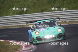 #44 Falken Motorsports Porsche 997 GT3 R: Peter Dumbreck, Wolf Henzler, Alexandre Imperatori  22.06.2014. ADAC Zurich 24 Hours, Nurburgring, Germany