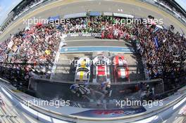 Podium #22 Rowe Racing Mercedes-Benz SLS AMG GT3: Jan Seyffarth, Nico Bastian #4 Phoenix Racing Audi R8 LMS ultra: Christopher Haase, Christian Mamerow, René Rast, Markus Winkelhock #1 Black Falcon Mercedes-Benz SLS AMG GT3: Lance David Arnold, Jeroen Bleekemolen, Andreas Simonsen, Christian Menzel  22.06.2014. ADAC Zurich 24 Hours, Nurburgring, Germany