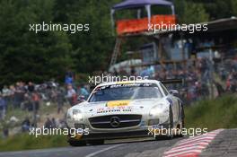 #22 Rowe Racing Mercedes-Benz SLS AMG GT3: Jan Seyffarth, Nico Bastian  22.06.2014. ADAC Zurich 24 Hours, Nurburgring, Germany