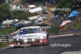 #10 Abt Racing Audi R8 LMS ultra: Christopher Mies, Christer Jöns, Nicki Thiim  22.06.2014. ADAC Zurich 24 Hours, Nurburgring, Germany