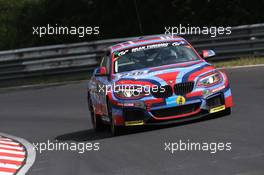 #235 BMW Motorsport BMW M235i Racing: Marcus Schurig, Alex Hofmann, Jethro Bovingdon, Alexander Mies  22.06.2014. ADAC Zurich 24 Hours, Nurburgring, Germany