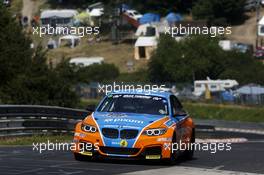 Daniel Zils, Norbert Fischer, Uwe Ebertz, Timo Schupp #308 Adrenalin Motorsport BMW M235i Racing 19.06.2014. ADAC Zurich 24 Hours, Nurburgring, Germany