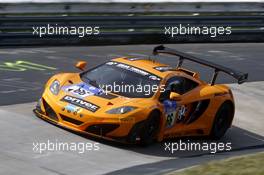 Kevin Estre, Rudi Adams, Peter Kox, Sascha Bert #66 Dörr Motorsport McLaren MP4-12C 19.06.2014. ADAC Zurich 24 Hours, Nurburgring, Germany