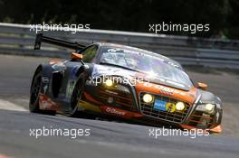 Roman Russinow, Stéphane Ortelli, Edward Sandström #17 W Racing Team Audi R8 LMS ultra 19.06.2014. ADAC Zurich 24 Hours, Nurburgring, Germany