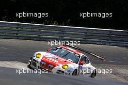 Klaus Abbelen, Sabine Schmitz, Patrick Huisman, Patrick Pilet #6 Frikadelli Racing Team Porsche 997 GT3 R 19.06.2014. ADAC Zurich 24 Hours, Nurburgring, Germany