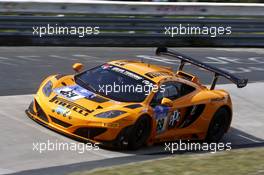 Tim Mullen, Arno Klasen, Alvaro Parente, Sebastian Asch #69 Dörr Motorsport McLaren MP4-12C 19.06.2014. ADAC Zurich 24 Hours, Nurburgring, Germany