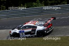 Marc Basseng, Marcel Fässler, Frank Stippler, Laurent Vanthoor #4 Phoenix Racing Audi R8 LMS ultra 19.06.2014. ADAC Zurich 24 Hours, Nurburgring, Germany