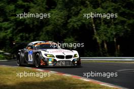 Dirk Werner(GER), Dirk Müller(GER), Lucas Luhr(GER), Alexander Sims (GBR) #19 Schubert Motorsport BMW Z4 GT3 19.06.2014. ADAC Zurich 24 Hours, Nurburgring, Germany