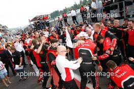 #1 BELGIAN AUDI CLUB TEAM WRT (BEL) AUDI R8 LMS ULTRA GT3 PRO CUP LAURENS VANTHOOR (BEL) MARKUS WINKELHOCK (DEU) RENE RAST (DEU) 23-27.07.2014. 24 Hours of Spa Francorchamps