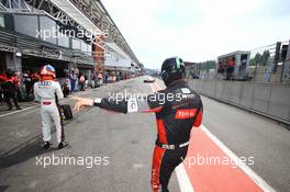 #1 BELGIAN AUDI CLUB TEAM WRT (BEL) AUDI R8 LMS ULTRA GT3 PRO CUP LAURENS VANTHOOR (BEL) MARKUS WINKELHOCK (DEU) RENE RAST (DEU) 23-27.07.2014. 24 Hours of Spa Francorchamps