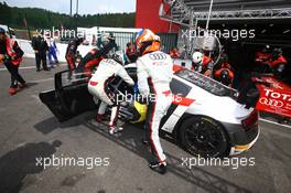 #1 BELGIAN AUDI CLUB TEAM WRT (BEL) AUDI R8 LMS ULTRA GT3 PRO CUP LAURENS VANTHOOR (BEL) MARKUS WINKELHOCK (DEU) RENE RAST (DEU) 23-27.07.2014. 24 Hours of Spa Francorchamps