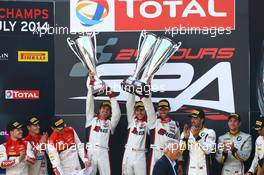 #1 BELGIAN AUDI CLUB TEAM WRT (BEL) AUDI R8 LMS ULTRA GT3 PRO CUP LAURENS VANTHOOR (BEL) MARKUS WINKELHOCK (DEU) RENE RAST (DEU) 23-27.07.2014. 24 Hours of Spa Francorchamps